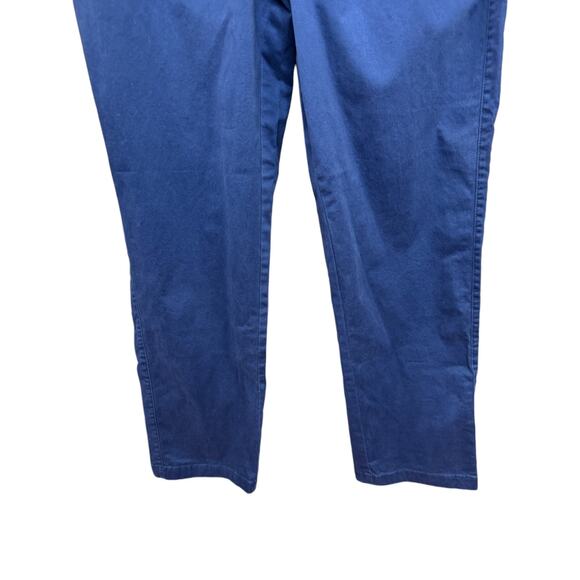 Denim & Co. Regular EasyWear Twill Straight Leg Pant with Pockets Navy Small - Picture 4 of 9